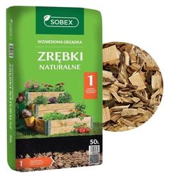 Träflis för dekorativ upphöjd trädgårdsbädd 50L