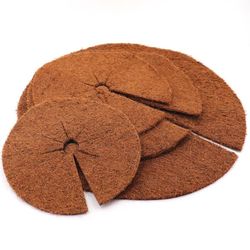 10 kokosnød-mulchskiver 37 cm kokosfibermåtte kokosfiber plantebeskyttelsesmåtte kokosnød