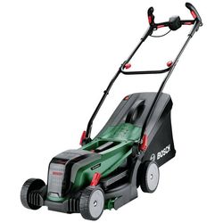 Bosch Home and Garden Batteri Batteridriven gräsklippare inkl. 2 batteri, inklusive laddningsstation 2x 18 V Klippbredd