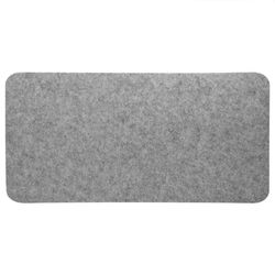 Antistaattinen vaaleanharmaa polyesteripöytähiirimatto - 68x33cm, täydellinen toimistopöydille, kannettavan tietokoneen alusta, tietokoneen PC-alustat