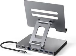 USB-C-hub og sammenleggbar dokkingstasjon – 8-i-1 for iPad, MacBook og bærbar PC