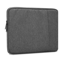 Kannettavan tietokoneen / Tablet Protection Bag 15,6 tuuman Läppärilaukku tapauksessa kangas sametti sisävuori ja osasto Anti-Scratch vetoketju