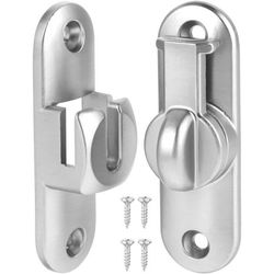 Dørlås for skyvedør 90/180 graders dørlås med skruer glassvindulås spenne