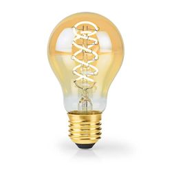LED lyspære E27 | A60 | 3.8 W | 250 lm | 2100 K | Dimbar | Extra Warm White | Retro Style | 1 stk.