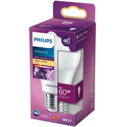LED E27 Normal 60W Bevegelsessensor 806lm