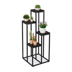 Blomstertrapp sort i 4 plan