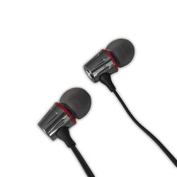 Esperanza metall øretelefoner med mikrofon Eh203 Grphite/Rød