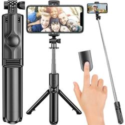 Selfie stick/stativ + fjernkontroll Izoxis 23518