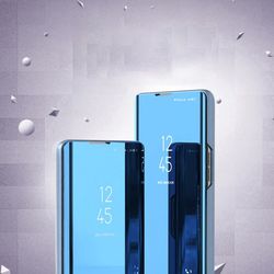 Glossy Flip-deksel til Xiaomi Redmi Note 12 5G / Poco X5 Pro 5G Clear View-deksel svart
