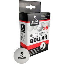 Bordtennisbolde 6 stk Hvide