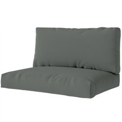 Palleputer sett med 2, avtagbare sitteputer, palleputer med ryggstøtte, uteputer, pallestøtter for europaller, pallesofa, pallemøbler, 120 x 80 x 20 c