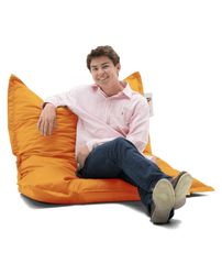 Garden Bean Bag Pute Puff 100x100 - Oransje