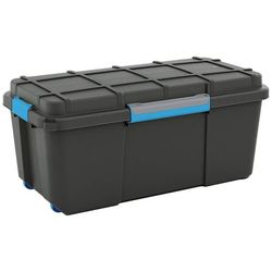 KIS 241507 Förvaringslåda Scubba stapelbar (B x H x D) 780 x 350 x 395 mm Grå-blå, Svart 1 st