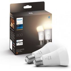 Philips Hue - smartlampe multipakke, BT, White, E27, 2 stk.