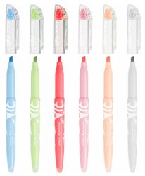 lommebok med 6 - FriXion Light Natural Colors - Overstrykningspenner - medium spiss Pilot