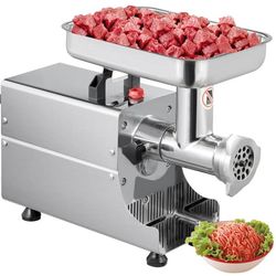 450W 80kg/H multifunktionell elektrisk köttkvarn med 6mm och 8mm slipplatta, kraftfull prestanda, lätt att använda och rengöra