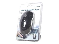 Gembird MUSW-4BSC-01 - Mus - optisk - 4 knapper - trådløs - 2.4 GHz - USB-C trådløs mottaker - svart - blister