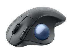 Logitech Ergo Series ERGO M575S - Styrkula - ergonomisk - optisk - 5 knappar - trådlös - Bluetooth, 2.4 GHz - Logitech Logi Bolt USB-mottagare - graf