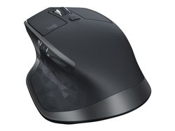 Logitech MX Master 2S - Mus - laser - 7 knapper - trådløs - 2.4 GHz, Bluetooth - USB Logitech Unifying-mottaker - grafitt - for Komplett Office Micro