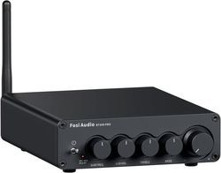 Fosi Audio Hi-Fi Bluetooth 5.0 Stereo Audio Receiver Forstærker 2.1 Channel Class D Integreret Amp 2X165W