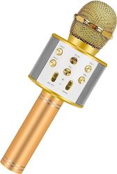 Karaoke mikrofon med højttaler og Bluetooth