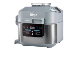 Ninja ON400EU, Varmluftsfrityr, 5,7 l, Single/enkelt, Grå, Berøringskontroll, Enkeltstående