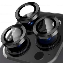 iPhone 15 Pro/Pro Max Kamerabeskyttelse Svart