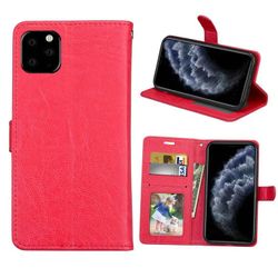 Wallet 3-kort til Apple iPhone 11 Pro Max (6,5 ") : farve - rød