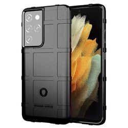 Robust skjold deksel Samsung Galaxy S21 Ultra : Farge - Svart
