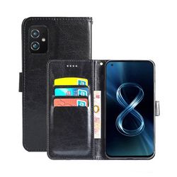 Wallet 3-kort til Asus Zenfone 8 (ZS590KS) : farve - sort