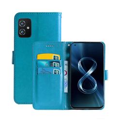 Wallet 3-kort til Asus Zenfone 8 (ZS590KS) : farve - Lyseblå