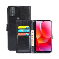 Wallet Cover 3-kort Motorla Moto G Power (2022) : farve - sort