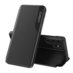 Samsung S22 Ultra Stilfuld Smart View Case - Sort