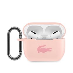 Lacoste AirPods Pro Cover Liquid Silicone Glossy Logo Lyserød