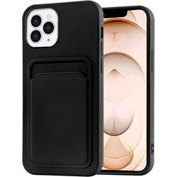 iPhone 12 / 12 Pro Kumitettu Iskunkestävä Kotelo Korttilokeron Liquid