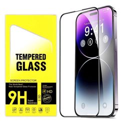 2 stk Herdet glass iPhone 14 Pro - Skjermbeskytter
