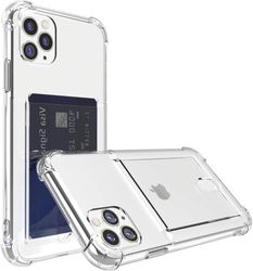iPhone 11 Pro gjennomsiktig iPhone-deksel med kortholder