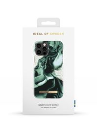 Printed Case iPhone 12 / 12 Pro Golden Olive Marble