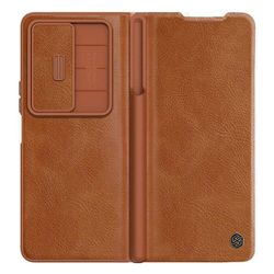 Nillkin Qin Pro cover Samsung Galaxy Z Fold 5 - Brun
