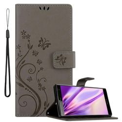 Deksel til Sony Xperia XZ2 Lommebokdeksel i blomster design med magnetisk lukking, stativfunksjon og kortplasser