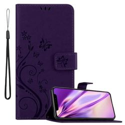 Deksel til iPhone 11 PRO Lommebokdeksel i blomster design med magnetisk lukking, stativfunksjon og kortplasser