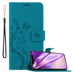 Deksel til iPhone 11 PRO Lommebokdeksel i blomster design med magnetisk lukking, stativfunksjon og kortplasser