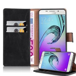 Deksel til Samsung Galaxy A5 2016 Lommebokdeksel med magnetisk lukking, stativfunksjon og kortlomme