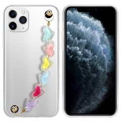 Deksel til iPhone 11 PRO Silikondeksel med håndleddslenke