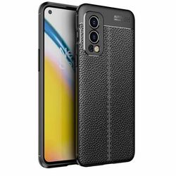 Skal Fodral kompatibel med OnePlus Nord 2 5G Mobilskydd av flexibelt TPU-silikon med ädel läderimitation