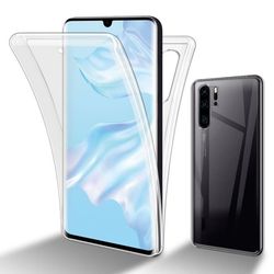 Deksel til Huawei P30 PRO 360° helkroppsbeskyttelse Silikondeksel foran og bak, allroundbeskyttelse med skjermbeskyttelse