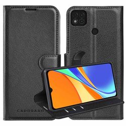 Deksel til Xiaomi RedMi 9C / RedMi 10A Lommebokdeksel med magnetisk lukking, stativfunksjon og kortlomme
