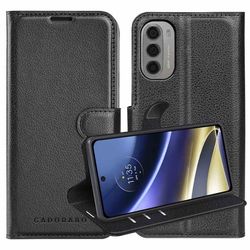 Deksel til Motorola MOTO G51 5G Lommebokdeksel med magnetisk lukking, stativfunksjon og kortlomme