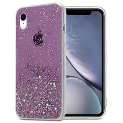 Deksel til iPhone XR med glitrende glitter
