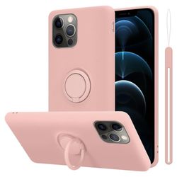 iPhone 13 Suojakotelo Suojakuori joustavasta TPU-silikonista jossa on rengas